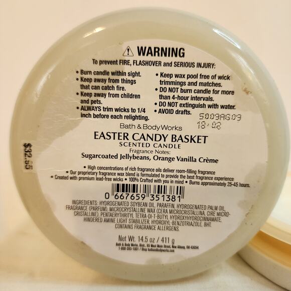 Bath & Body Works Easter Candy Basket 3-Wick Candle 14.5 oz Unused - Picture 5 of 5